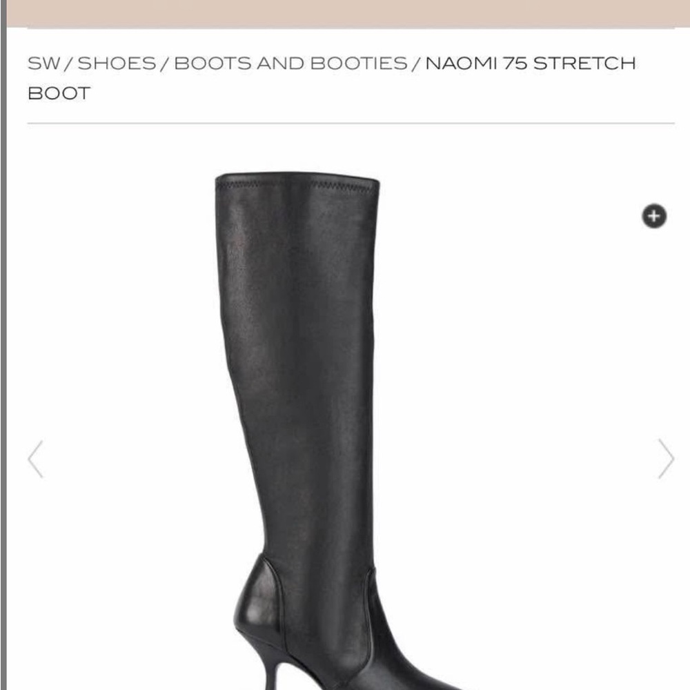 Stuart Weitzman Black Heeled Boots